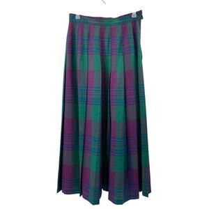Pendleton Vintage Miss plaid wool‎ fall midi skirt